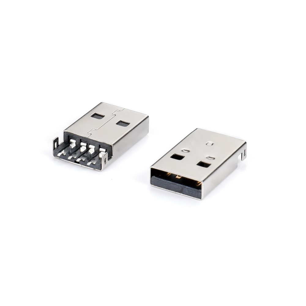 01MC-6308 USB AM SMT 沉板直腳有柱L20.3
