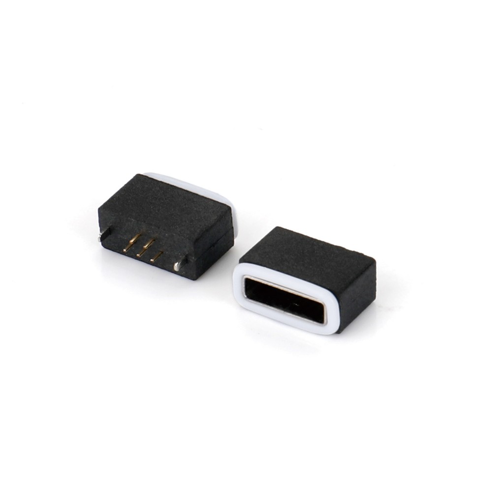 04OS-1613-WP   Micro USB 5F AB型180度插板防水