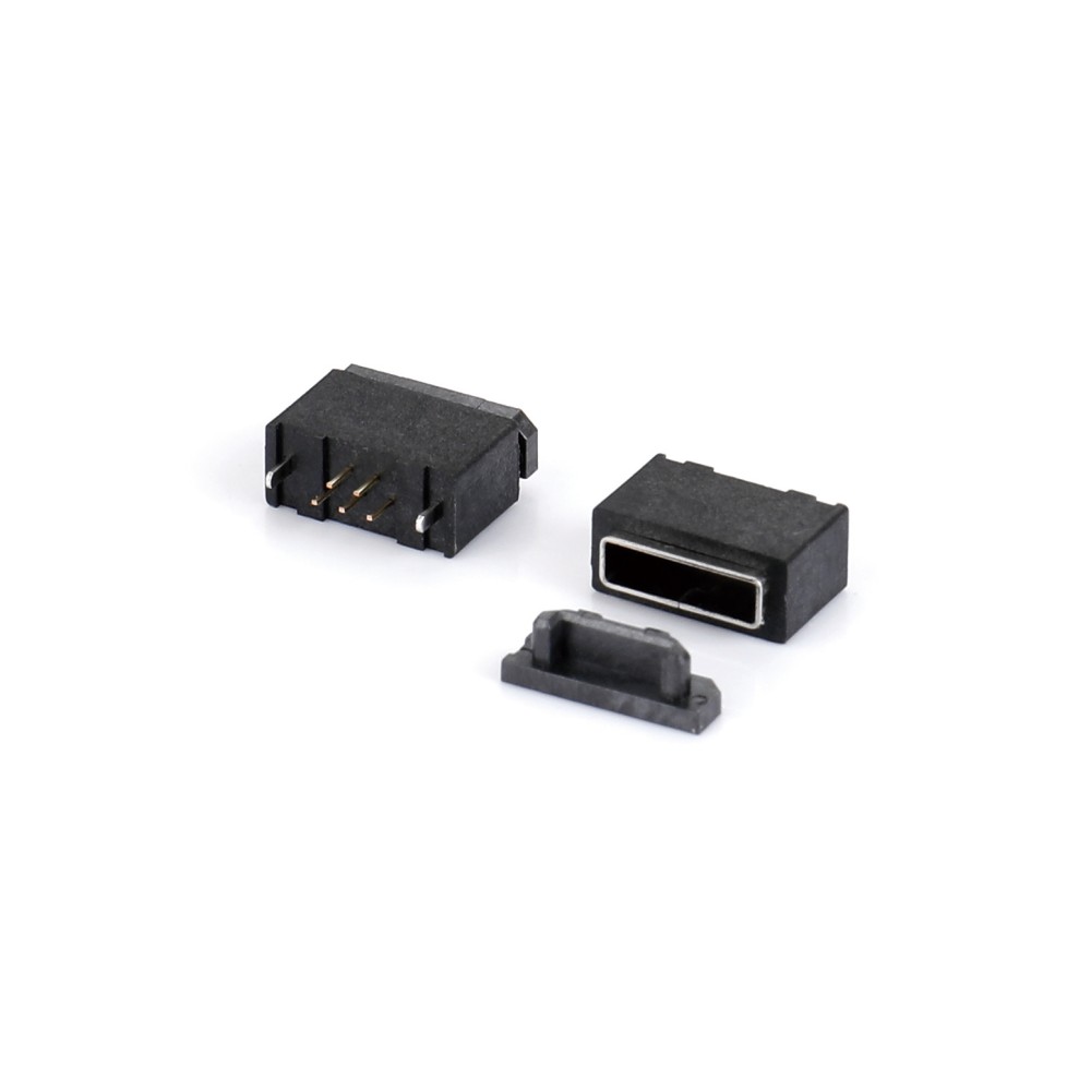 04OS-8131-WP   Micro USB 5F AB型 180度立插 防水型